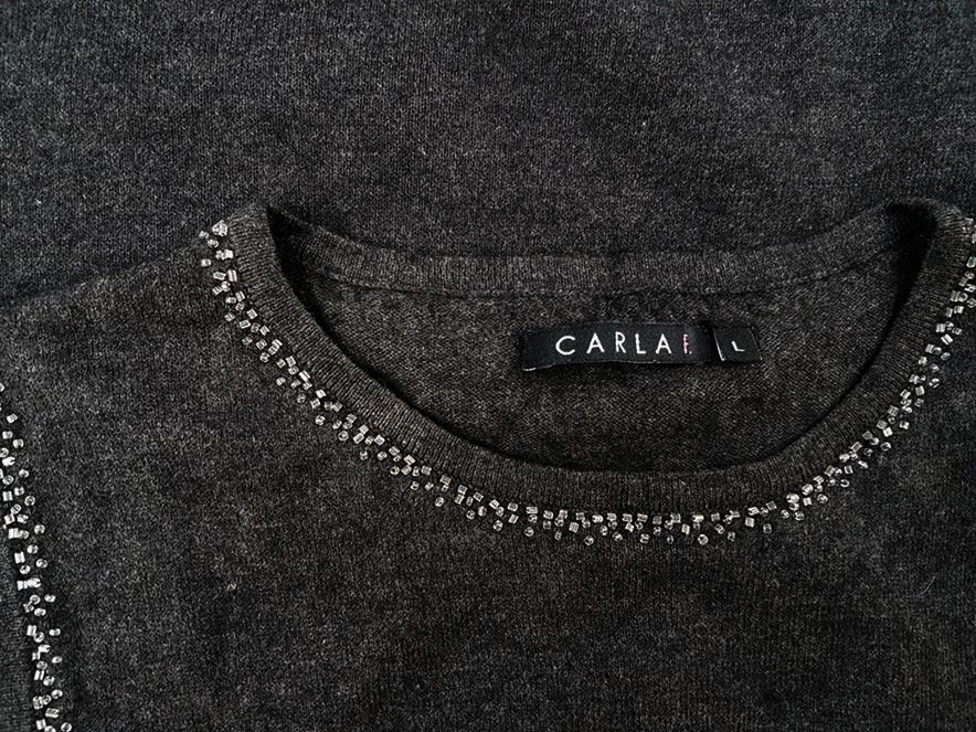 20190118_143034.jpg Carla F Rozmiar L Kolor Szary Crew Neck Bluzka Bezrękawnik Materiał Bawełna