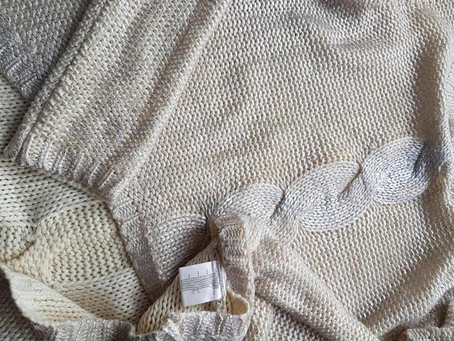 Sweewe Rozmiar M/L Kolor Beżowy W łódkę Tunika Bluzka Dzianina Długi rękaw Materiał Wiskoza Sweewe Rozmiar M/L Kolor Beżowy W łódkę Tunika Bluzka Dzianina Długi rękaw Materiał Wiskoza