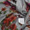 Rosebud Rozmiar S Kolor Szary Keyhole Crew Neck Sukienka Sheath Krótki rękaw Do Kolan Materiał Wiskoza