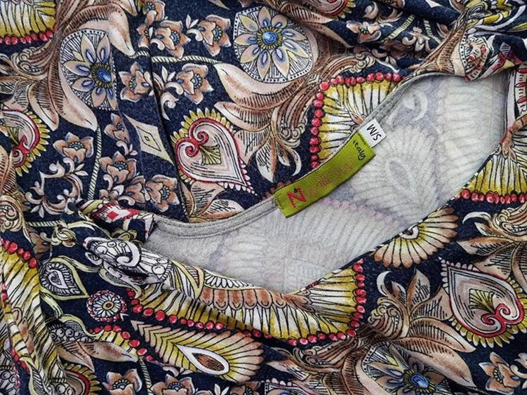 Nwillow Rozmiar S/M Kolor Granatowy Kwadratowy dekolt Sukienka Sheath Długi rękaw Do Kolan