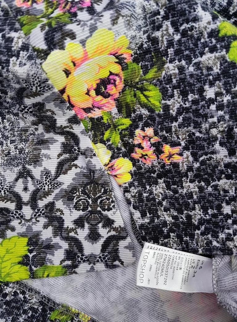 20190128_145026.jpg Topshop Rozmiar 34 Kolor Szary Spódnica Mini Krótka Materiał Bawełna 100%