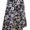 Dorothy perkins Rozmiar 42 Kolor Czarny A-Line Spódnica Midi Materiał Bawełna 100%