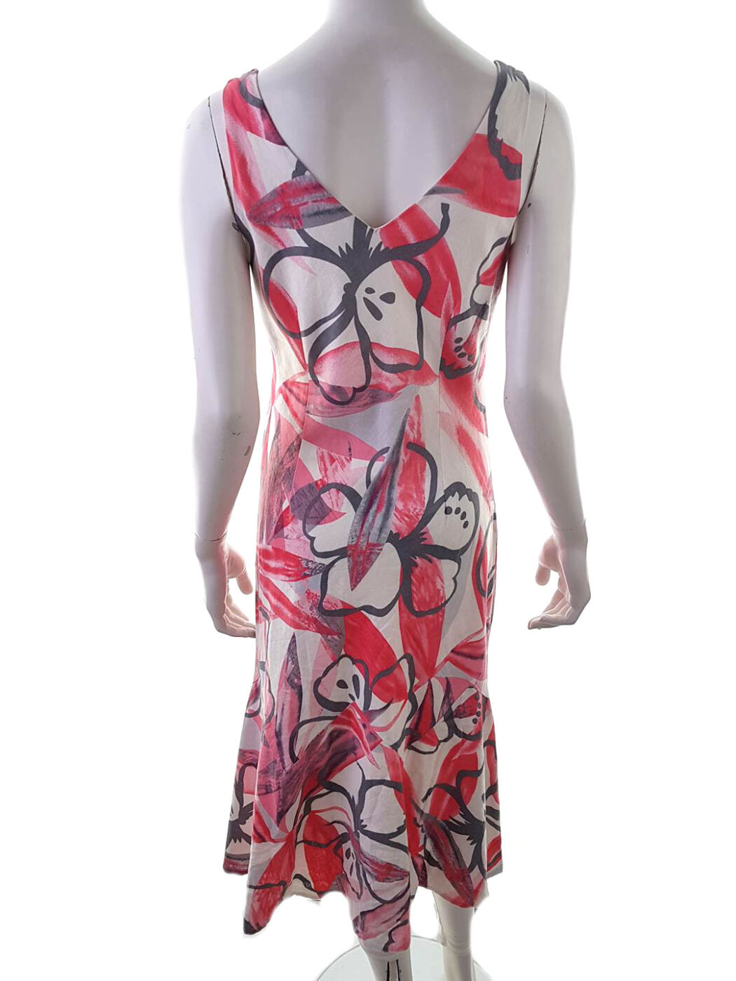 Gerard Rozmiar 10 (38) Kolor Różowy W serek Sukienka Bodycon Bezrękawnik Midi Gerard Rozmiar 10 (38) Kolor Różowy W serek Sukienka Bodycon Bezrękawnik Midi