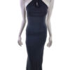 Topshop Rozmiar 36 Kolor Czarny Halter Sukienka Bodycon Bezrękawnik Długa