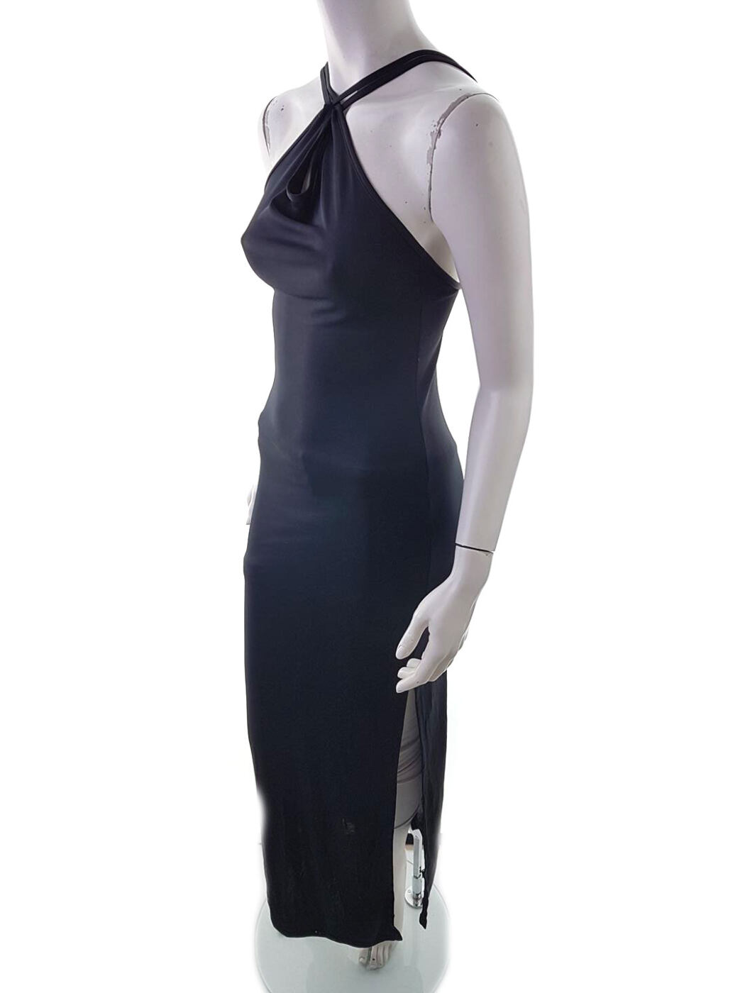 Topshop Rozmiar 36 Kolor Czarny Halter Sukienka Bodycon Bezrękawnik Długa Topshop Rozmiar 36 Kolor Czarny Halter Sukienka Bodycon Bezrękawnik Długa