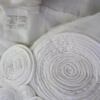 New Sunshine Rozmiar M/L Kolor Biały Okrągły dekolt Sukienka Prostokątna Krótki rękaw Do Kolan Materiał Wiskoza