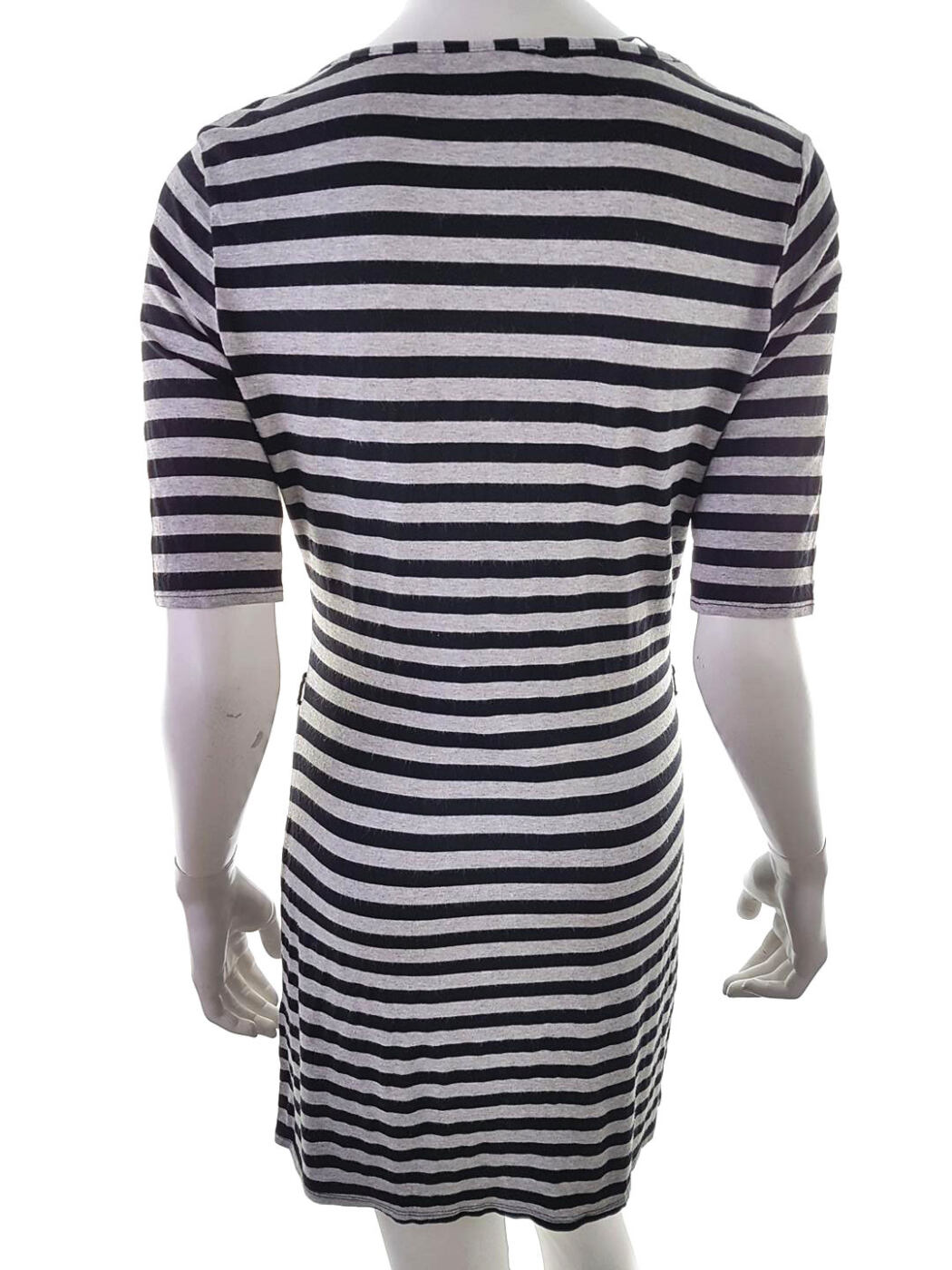 Monsoon Rozmiar 38 Kolor Czarny Dekolt U Sukienka Bodycon Krótki rękaw Krótka Materiał Wiskoza