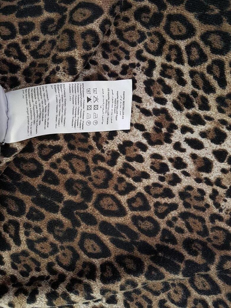 Only Rozmiar M Kolor Brązowy Panterka W łódkę Tunika Bluzka Rękaw 3/4 Only Rozmiar M Kolor Brązowy Panterka W łódkę Tunika Bluzka Rękaw 3/4