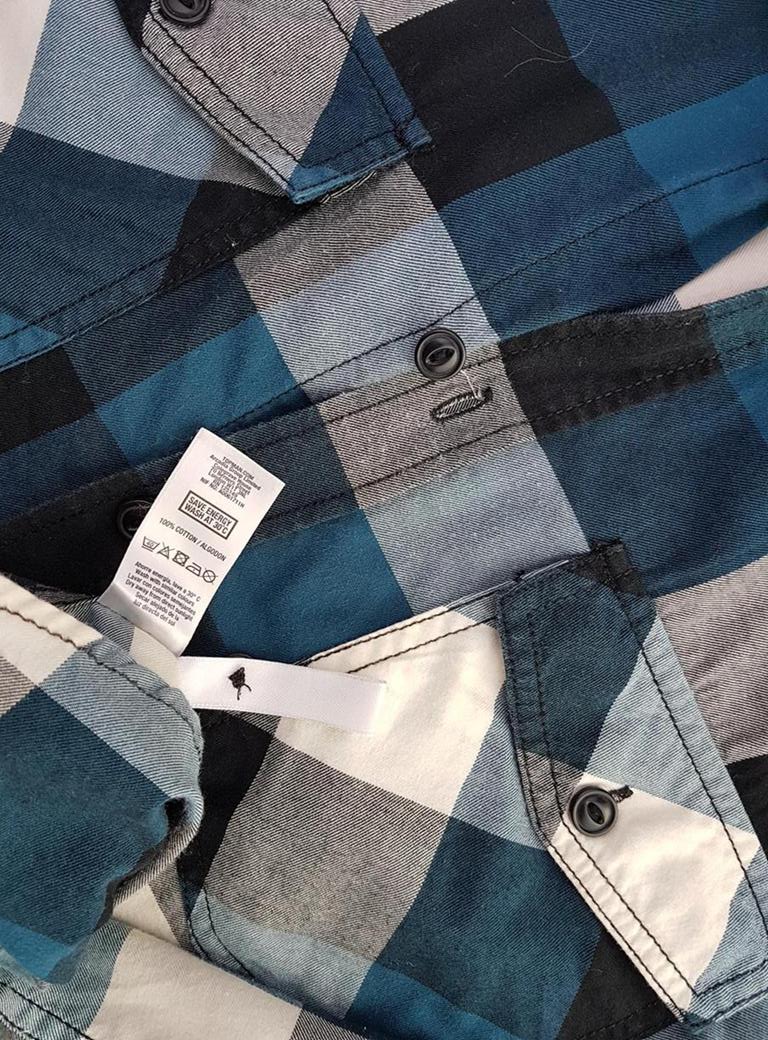 20190131_110827.jpg Topman Rozmiar M Kolor Niebieski Kołnierz Męska Koszula Casual Długi rękaw Materiał Bawełna 100%