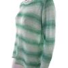 Nina Murati Rozmiar XL Kolor Zielony Crew Neck Sweter Długi rękaw Materiał Akryl Otwarta dzianina