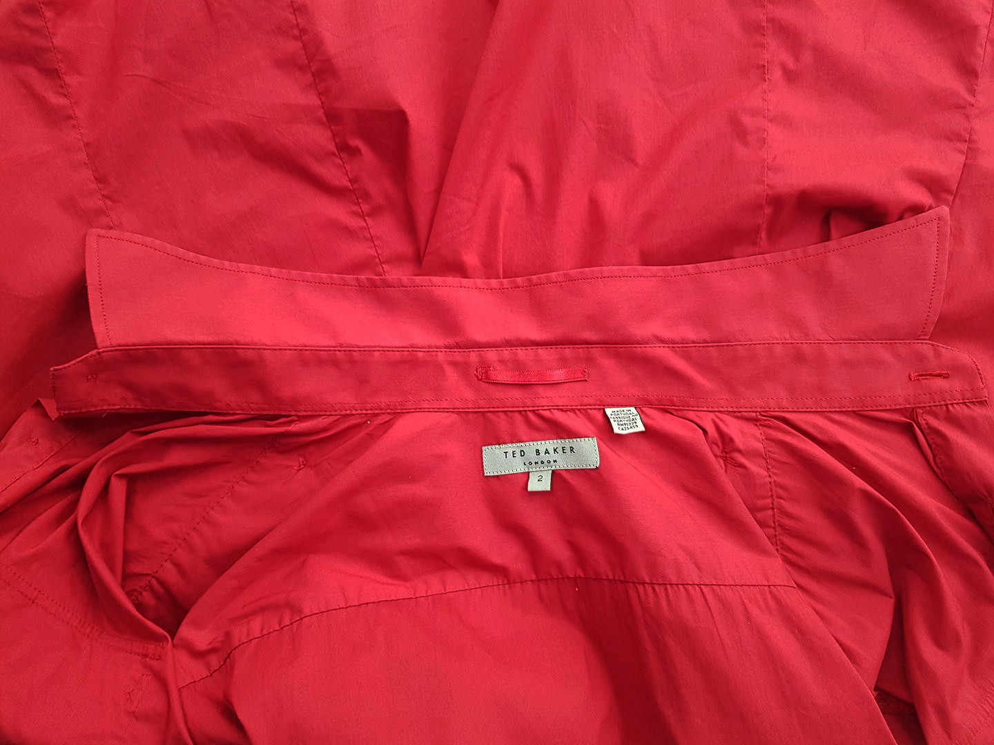 20190204_130050.jpg Ted Baker Rozmiar 2 Kolor Czerwony Kołnierz Męska Koszula Casual Krótki rękaw Materiał Bawełna