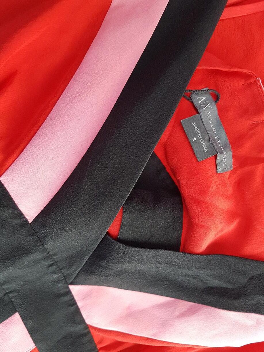 AX Armani Exchange Rozmiar S Kolor Czerwony W serek Tunika Bluzka Bezrękawnik AX Armani Exchange Rozmiar S Kolor Czerwony W serek Tunika Bluzka Bezrękawnik