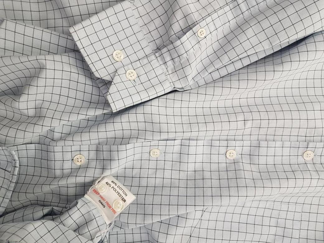 20190205_124622.jpg BEN SHERMAN Rozmiar 16 1/2 Kolor Niebieski Kołnierz Męska Koszula Elegancka Długi rękaw Materiał Bawełna
