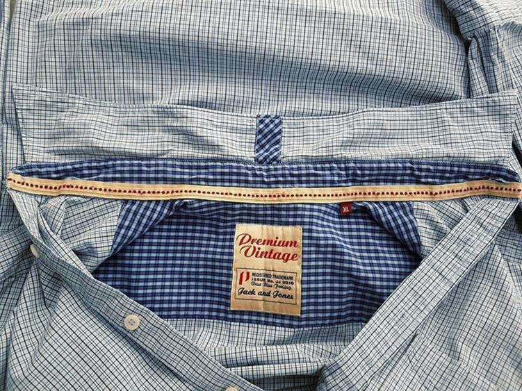 20190206_133010.jpg Jack & jones Rozmiar XL Kolor Niebieski Kołnierz Męska Koszula Casual Długi rękaw Materiał Bawełna 100%