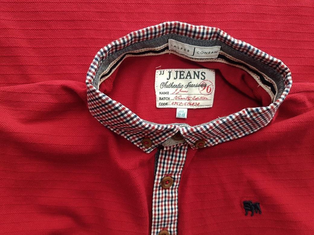 20190206_143203.jpg J by Jasper Conran Rozmiar 12-13 lat Kolor Czerwony Kołnierz Męska Koszula Polo Krótki rękaw Materiał Bawełna 100%