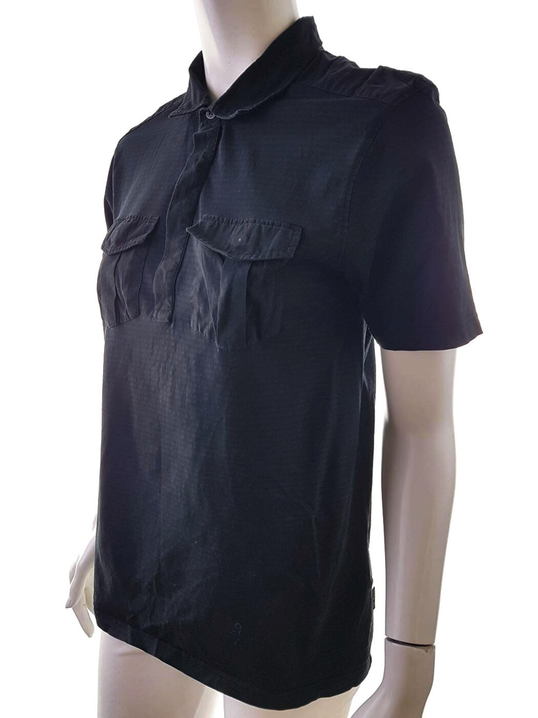 20190207_095036.jpg Ted Baker London Rozmiar 3 Kolor Czarny Kołnierz Koszulka Polo Krótki rękaw Materiał Bawełna 100%