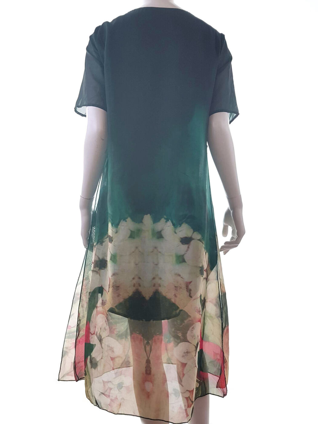 Misslook Rozmiar XXL Kolor Zielony Okrągły dekolt Sukienka Maxi Krótki rękaw Długa Misslook Rozmiar XXL Kolor Zielony Okrągły dekolt Sukienka Maxi Krótki rękaw Długa