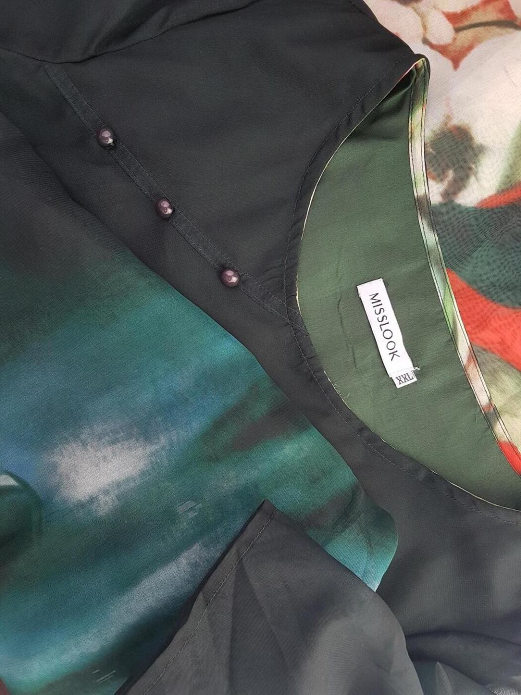 Misslook Rozmiar XXL Kolor Zielony Okrągły dekolt Sukienka Maxi Krótki rękaw Długa Misslook Rozmiar XXL Kolor Zielony Okrągły dekolt Sukienka Maxi Krótki rękaw Długa