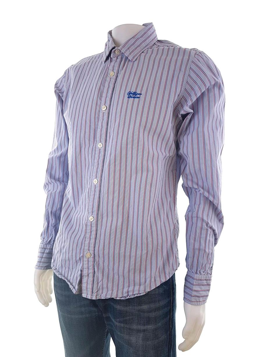 20190207_130817.jpg Hilfiger denim Rozmiar M Kolor Niebieski Kołnierz Męska Koszula Casual Długi rękaw Materiał Bawełna 100%