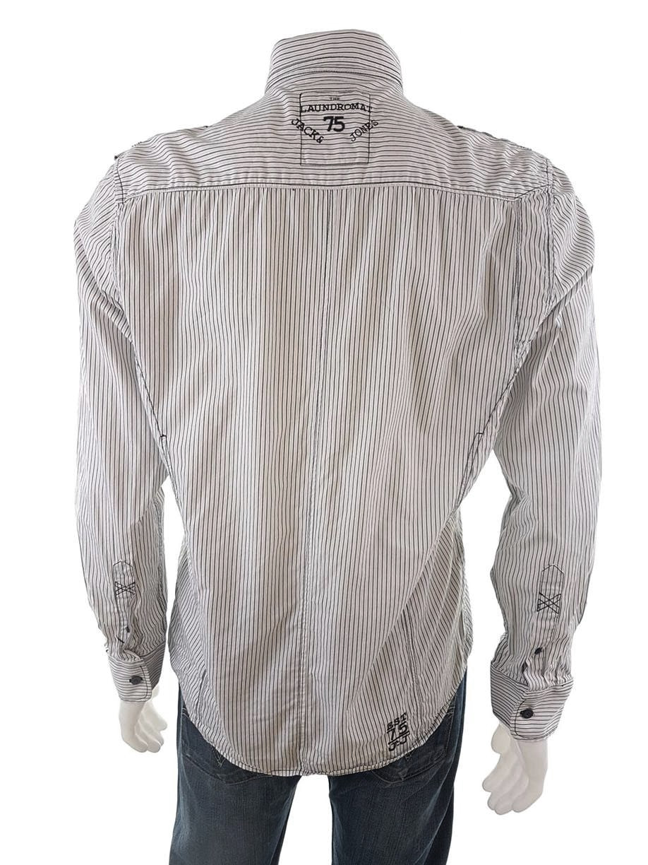 20190207_131456.jpg Jack & jones Rozmiar M Kolor Biały Kołnierz Męska Koszula Casual Długi rękaw Materiał Bawełna 100%
