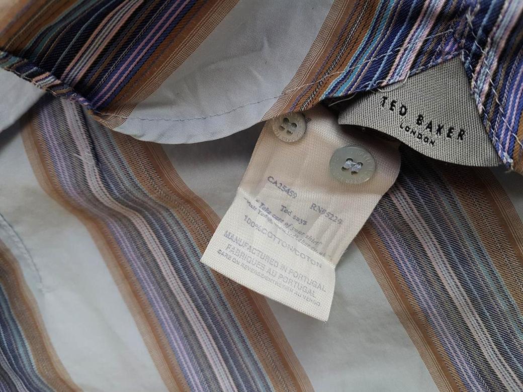 20190207_131900.jpg Ted Baker London Rozmiar 4 Kołnierz Męska Koszula Casual Długi rękaw Materiał Bawełna 100%