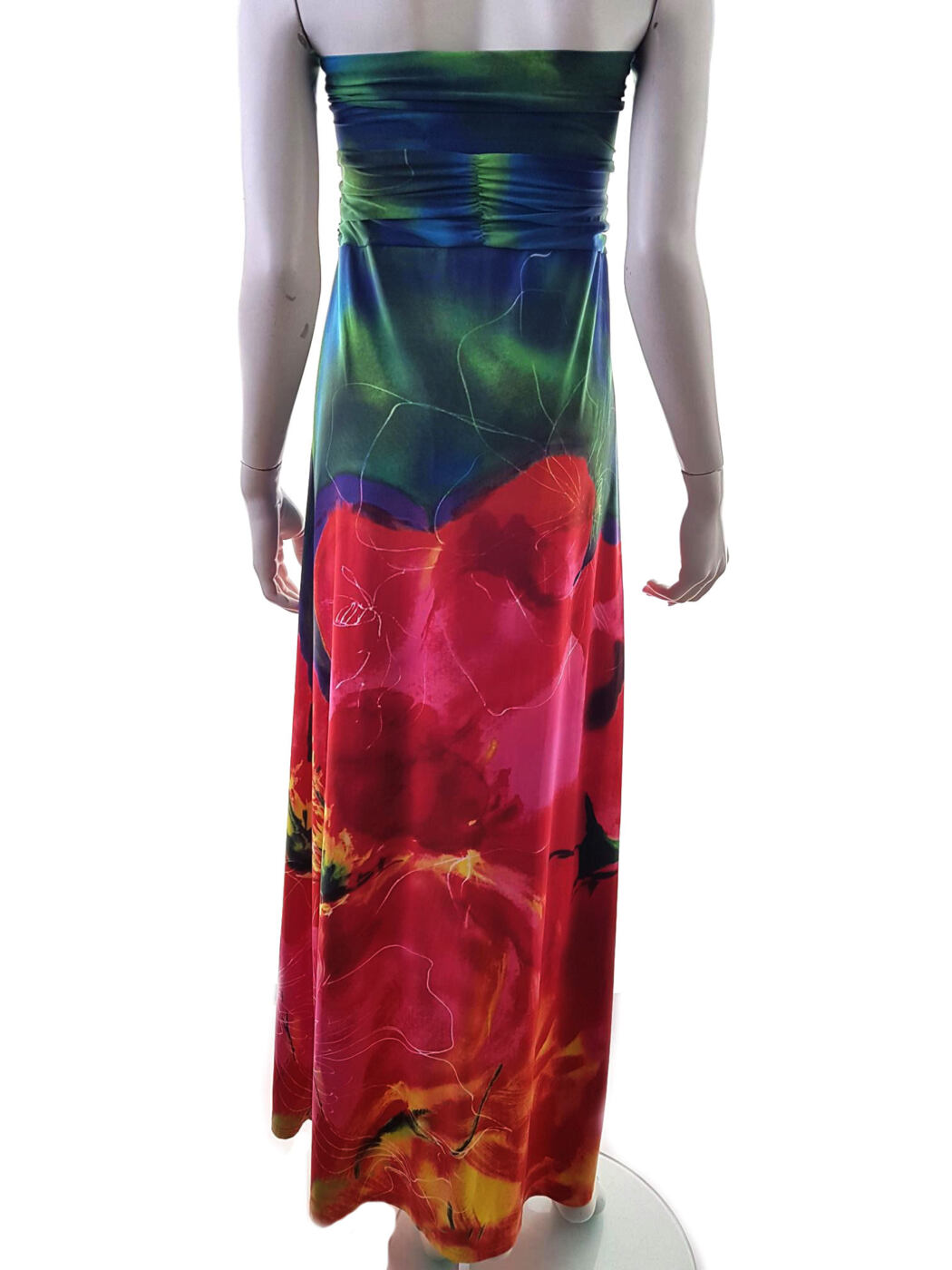 Izabel Rozmiar XL Kolor Granatowy Odkryte Ramiona Sukienka Maxi Bezrękawnik Długa Izabel Rozmiar XL Kolor Granatowy Odkryte Ramiona Sukienka Maxi Bezrękawnik Długa