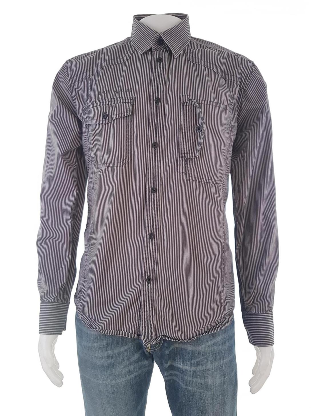 Jack & jones Rozmiar M Kolor Brązowy Kołnierz Męska Koszula Casual Długi rękaw Materiał Bawełna 100%
