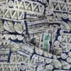 Batik Rozmiar L Kolor Granatowy Kołnierz Męska Koszula Casual Długi rękaw