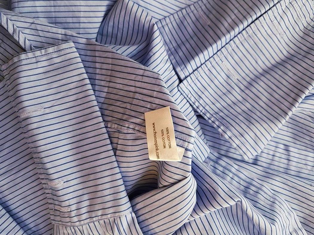 20190208_125317.jpg Pink Thomas Pink Rozmiar 35 1/2 Kolor Niebieski Kołnierz Męska Koszula Elegancka Długi rękaw Materiał Bawełna 100%