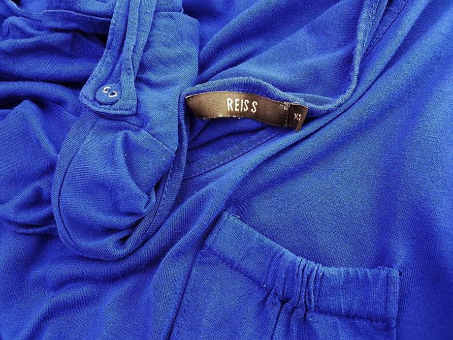 20190208_135207.jpg Reiss Rozmiar XS Kolor Granatowy W serek T-Shirt Krótki rękaw Materiał Wiskoza 100%