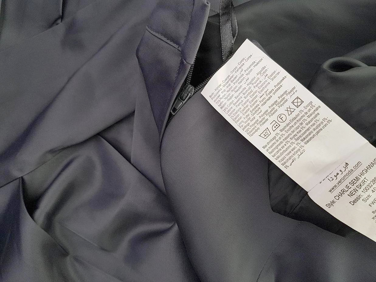 Vero moda Rozmiar 40 Kolor Szary Spódnica Prosta i Ołówkowa Do Kolan