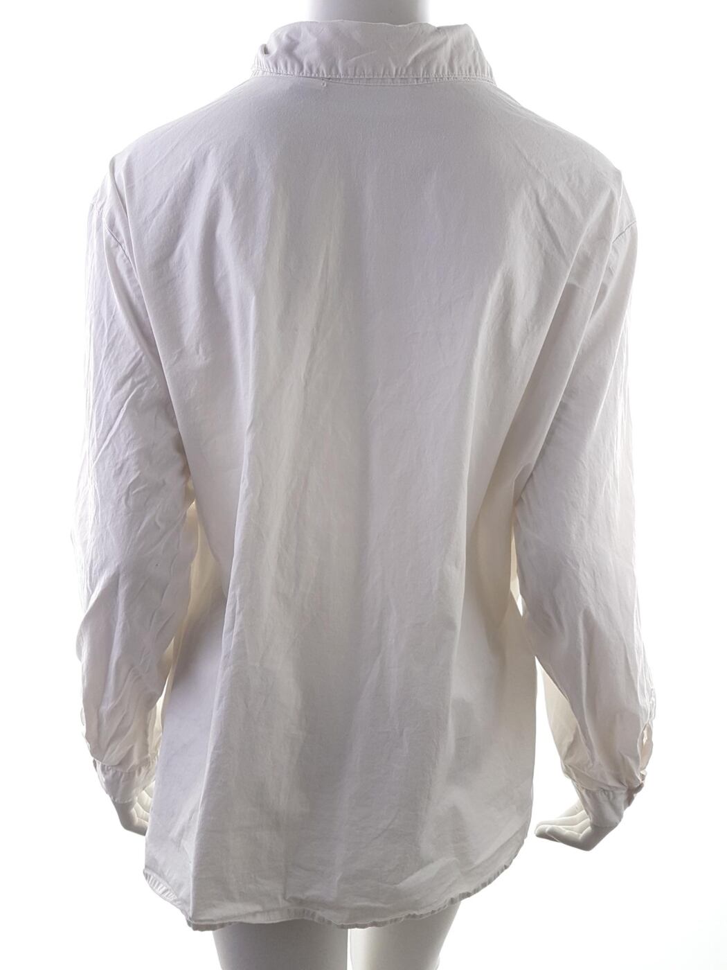 Real Comfort Rozmiar 2XL Kolor Biały Kołnierz Koszula Zapinana Bluzka Długi rękaw Materiał Bawełna