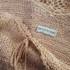 Knitted By Hand Rozmiar M Kolor Beżowy Dekolt Serce Bluzka Bezrękawnik