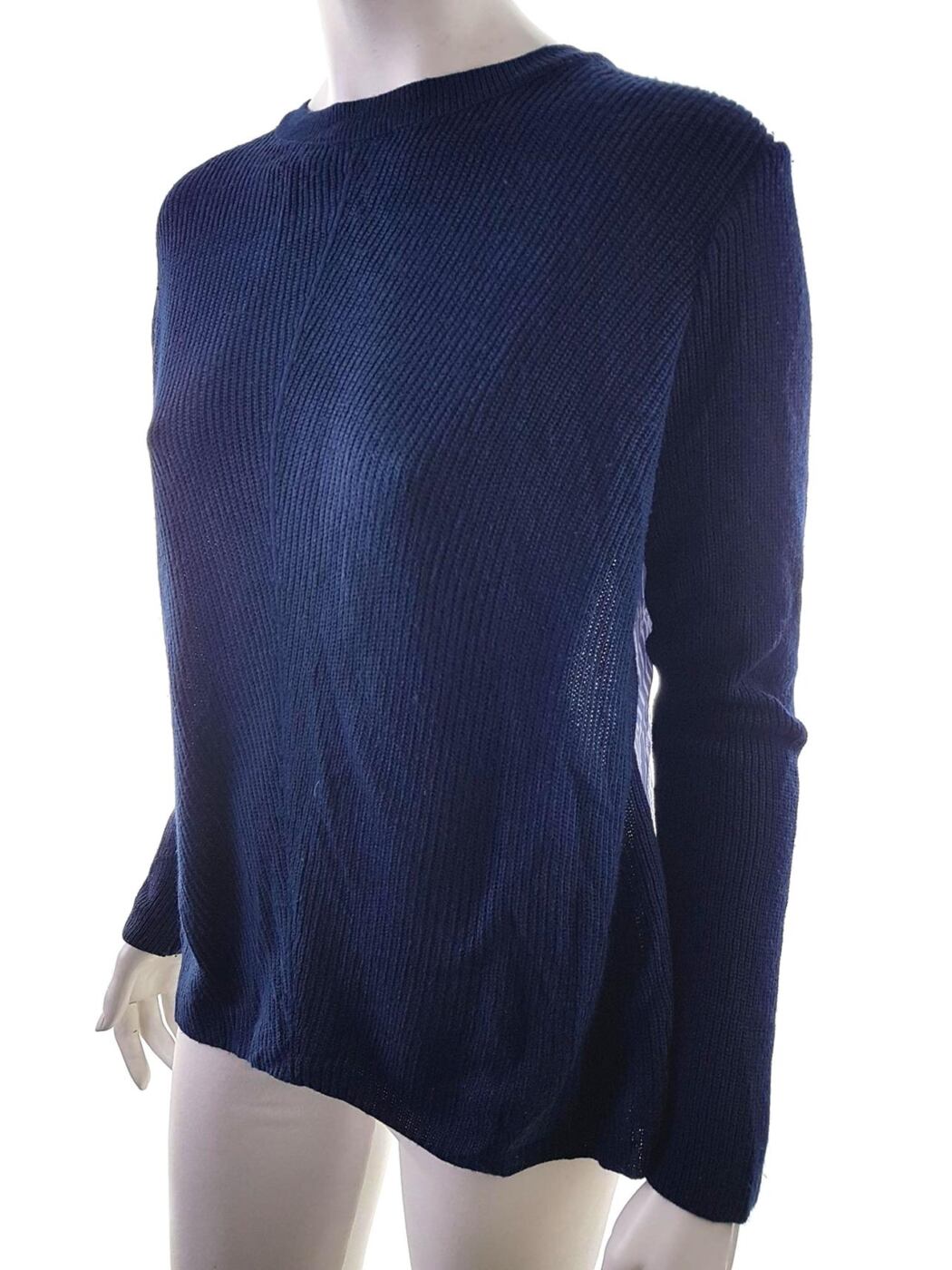 20190213_103346.jpg Topshop Rozmiar 38 Kolor Granatowy Crew Neck Sweter Długi rękaw Materiał Akryl Cienka dzianina