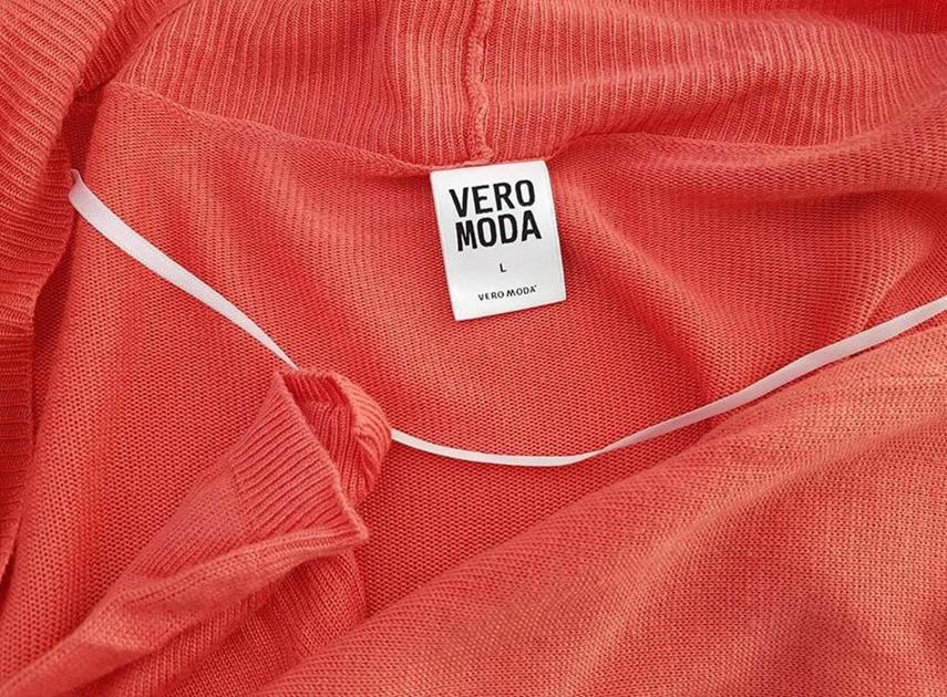 20190213_124119.jpg Vero moda Rozmiar L Kolor Pomarańczowy W serek Otwarty Kardigan Długi rękaw Materiał Wiskoza 100% Cienka dzianina