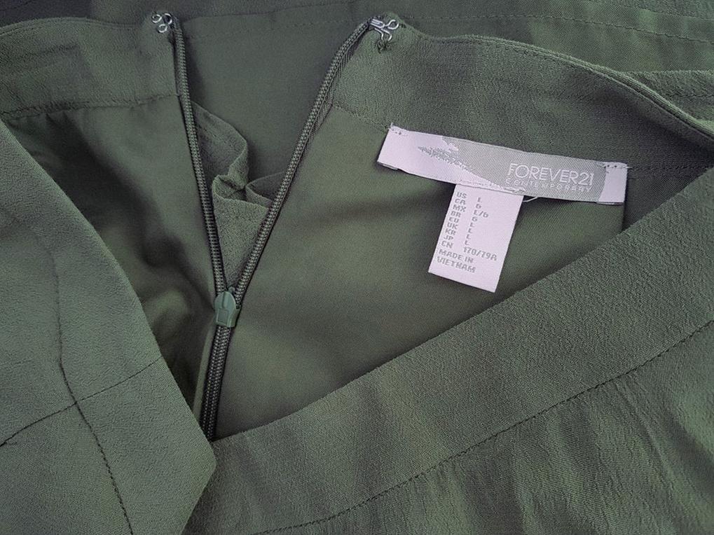 20190214_101626.jpg Forever 21 Rozmiar L Kolor Khaki Spódnica Mini Krótka