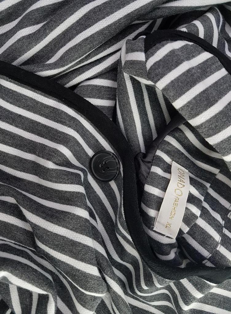 Onado Fashion Rozmiar XL Kolor Szary Kołnierz Żakiet z zapięciem Długi rękaw