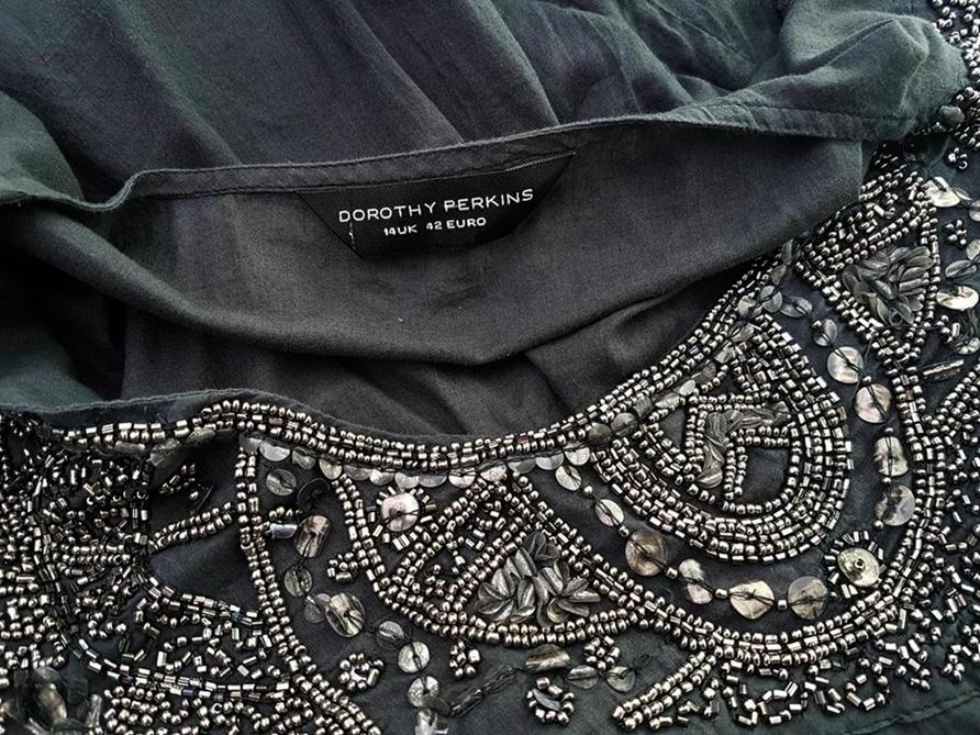 Dorothy perkins Rozmiar 42 Kolor Brązowy Dekolt U Sukienka Mini Krótki rękaw Krótka Materiał Bawełna 100% Dorothy perkins Rozmiar 42 Kolor Brązowy Dekolt U Sukienka Mini Krótki rękaw Krótka Materiał Bawełna 100%