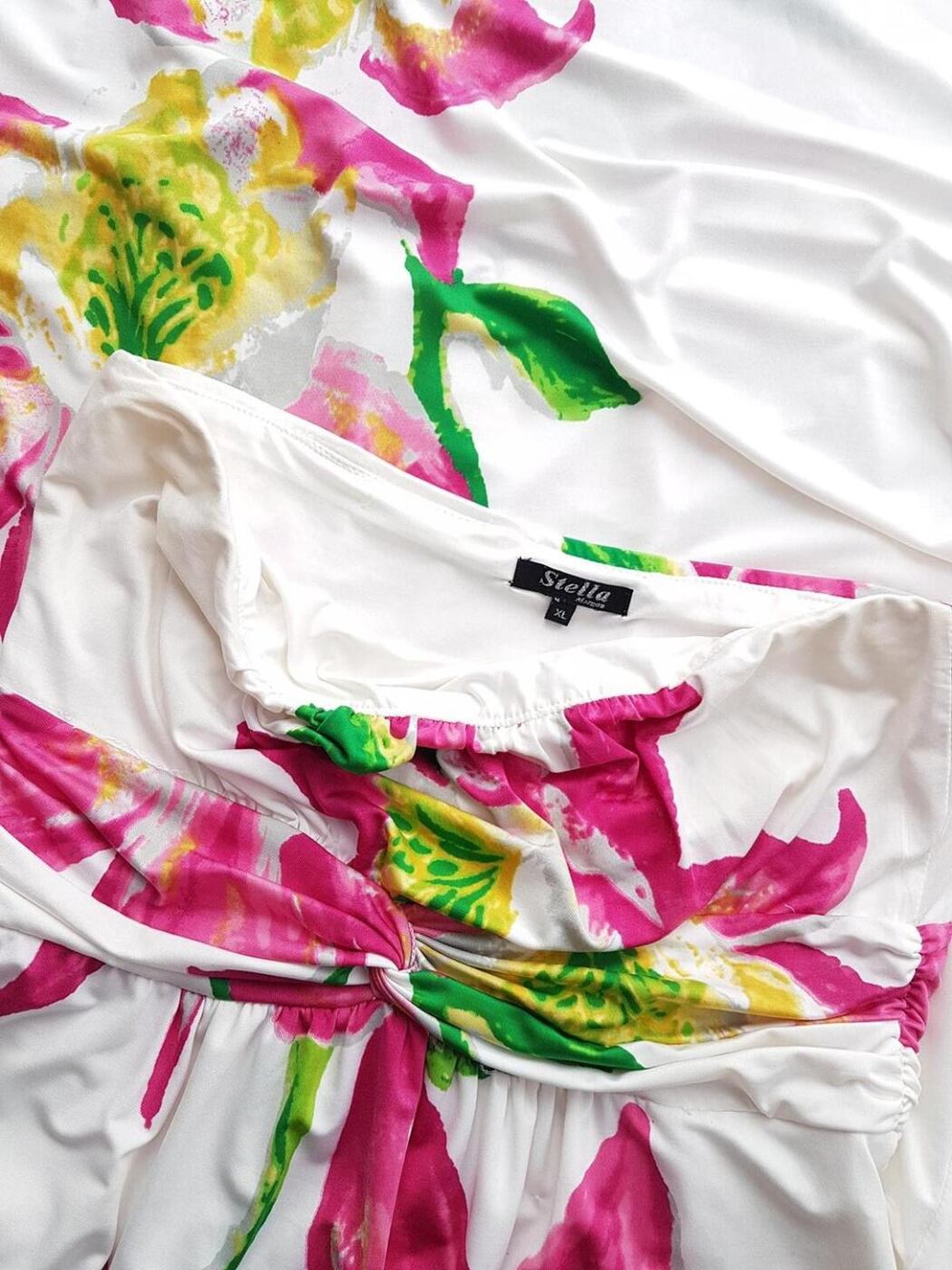 STELLA MORGAN Rozmiar XL Kolor Biały Odkryte Ramiona Sukienka Maxi Bezrękawnik Długa STELLA MORGAN Rozmiar XL Kolor Biały Odkryte Ramiona Sukienka Maxi Bezrękawnik Długa
