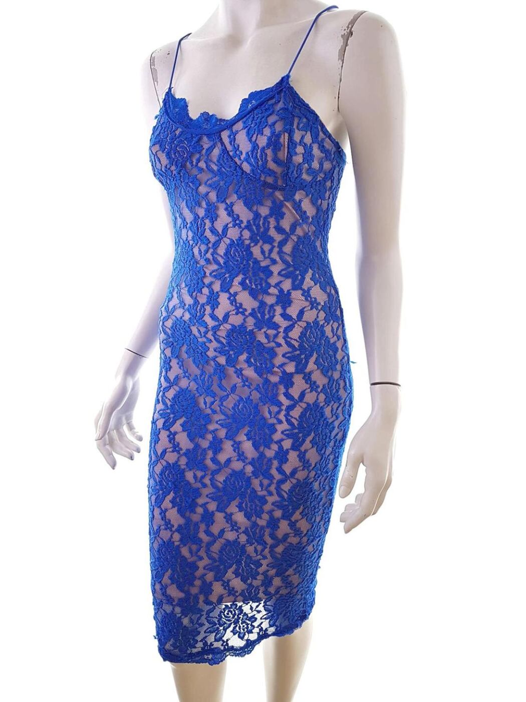 Missguided Rozmiar 38 Kolor Niebieski Odkryte Ramiona Sukienka Bodycon Bezrękawnik Midi Missguided Rozmiar 38 Kolor Niebieski Odkryte Ramiona Sukienka Bodycon Bezrękawnik Midi