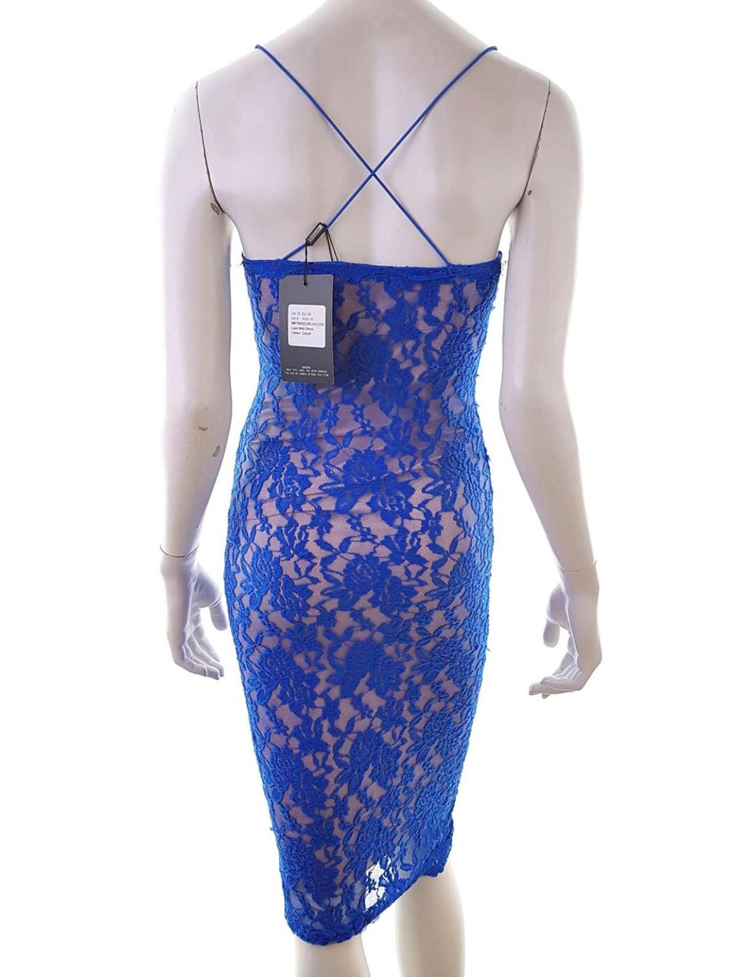 Missguided Rozmiar 38 Kolor Niebieski Odkryte Ramiona Sukienka Bodycon Bezrękawnik Midi Missguided Rozmiar 38 Kolor Niebieski Odkryte Ramiona Sukienka Bodycon Bezrękawnik Midi