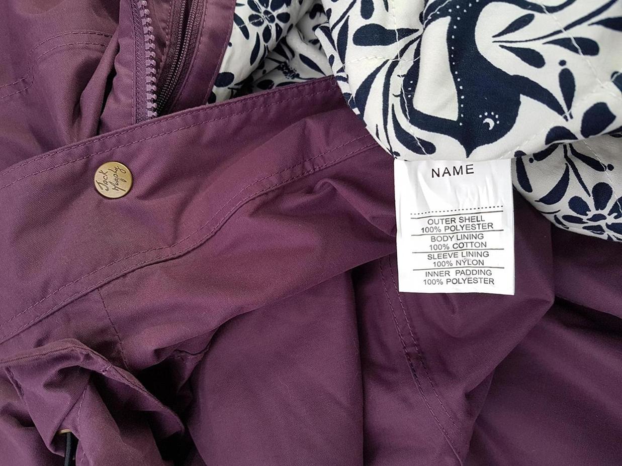 Jack Murphy Outdoor Rozmiar 38 Kolor Fioletowy Płaszcz Długi rękaw