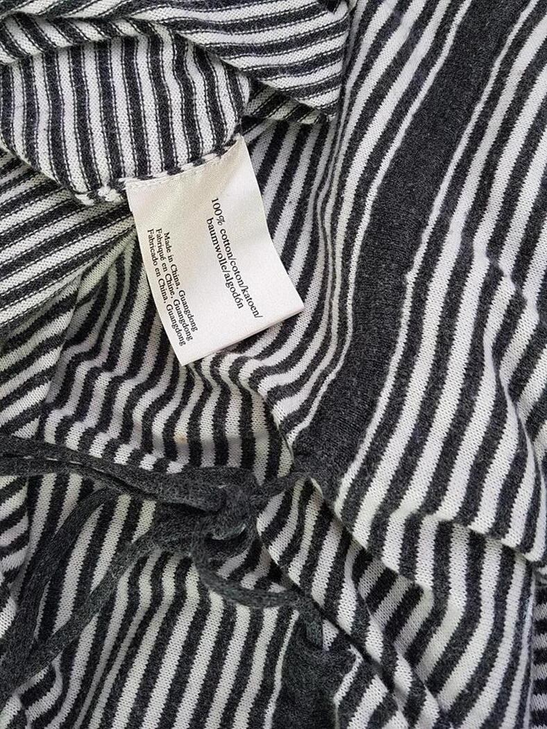 Laura ashley Rozmiar L Kolor Szary Pasy W serek Tunika Bluzka Długi rękaw Materiał Bawełna 100% Laura ashley Rozmiar L Kolor Szary Pasy W serek Tunika Bluzka Długi rękaw Materiał Bawełna 100%