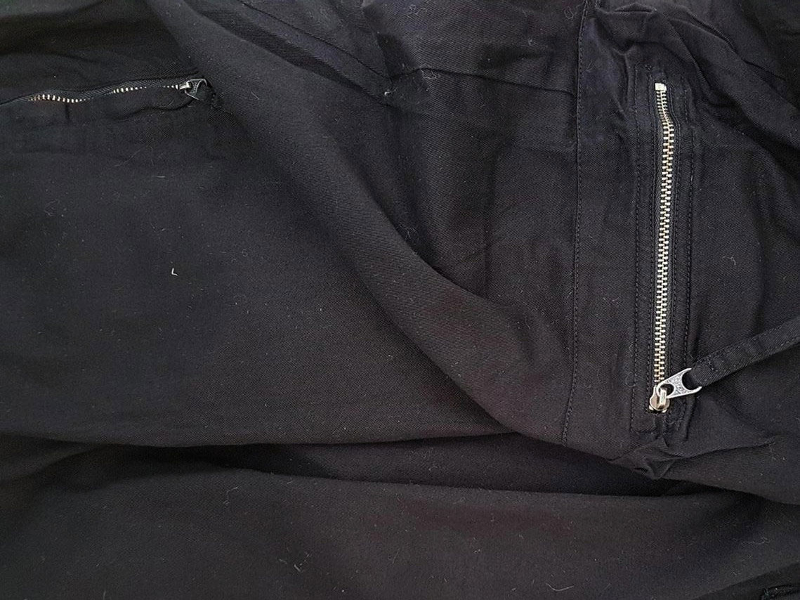 Rozmiar M Kolor Czarny Spodnie Casual Materiał Wiskoza