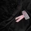 Lipsy Rozmiar 8 (36) Kolor Czarny W serek Sukienka Bodycon Krótki rękaw Do Kolan Materiał Wiskoza