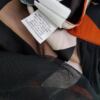 Essence Rozmiar M Kolor Pomarańczowy W serek Sukienka Maxi Długi rękaw Długa
