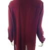 Just female Rozmiar S Kolor Bordowy Crew Neck Tunika Zapinana Bluzka Długi rękaw Materiał Wiskoza 100%