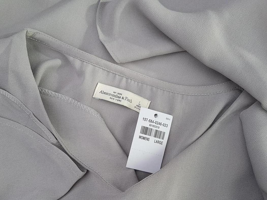 20190221_132915.jpg ABERCROMBIE & FITCH Rozmiar L Kolor Szary W serek Bluzka Rękaw 3/4