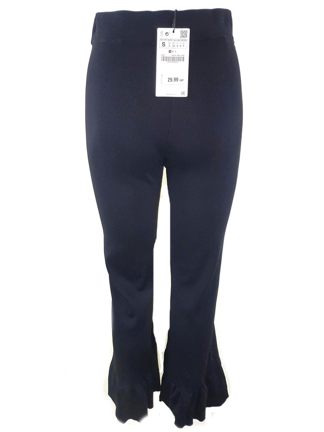 20190221_141852.jpg Zara Rozmiar S Kolor Czarny Spodnie Casual Materiał Wiskoza