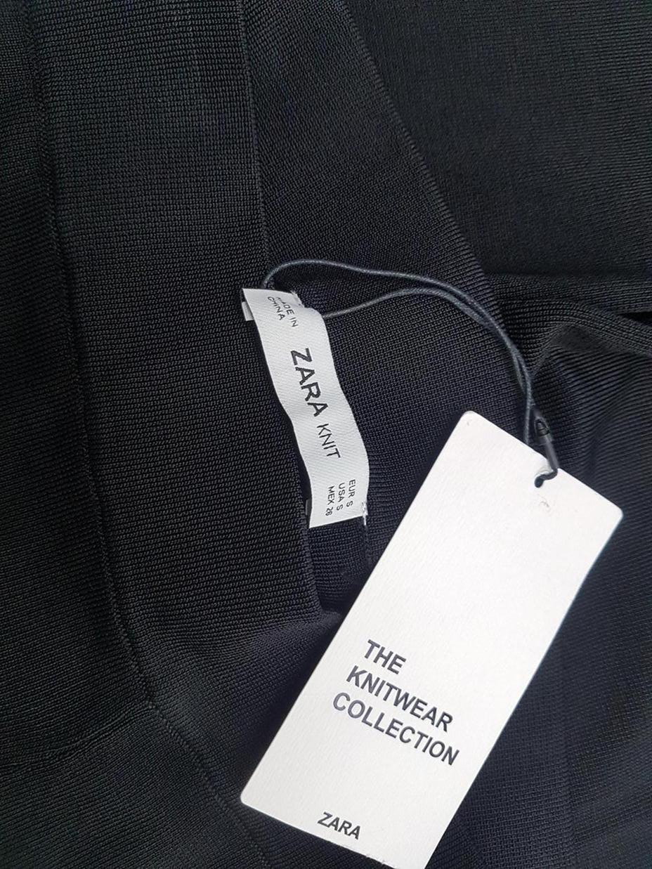 20190221_141913.jpg Zara Rozmiar S Kolor Czarny Spodnie Casual Materiał Wiskoza